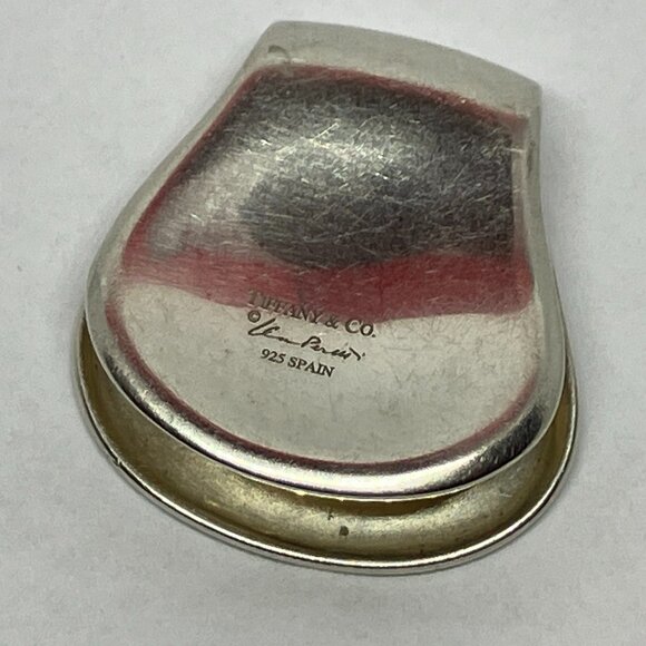 Vintage Tiffany & Co 925 Silver Peretti Thumb Print Money Clip - Picture 1 of 8